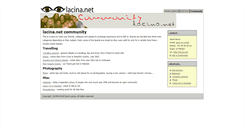 Desktop Screenshot of community.lacina.net